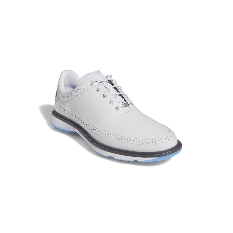 adidas Modern Classic MC80 Golf Shoes - White/Silver/Blue - main image