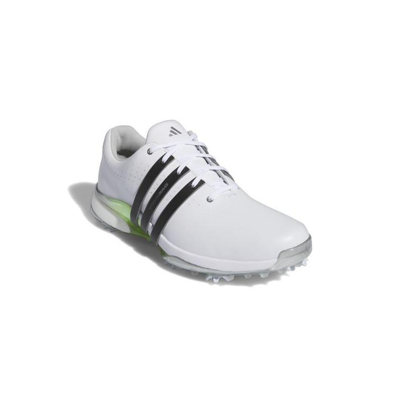 adidas Tour360 24 Boost Golf Shoes - White/Black/Green - main image