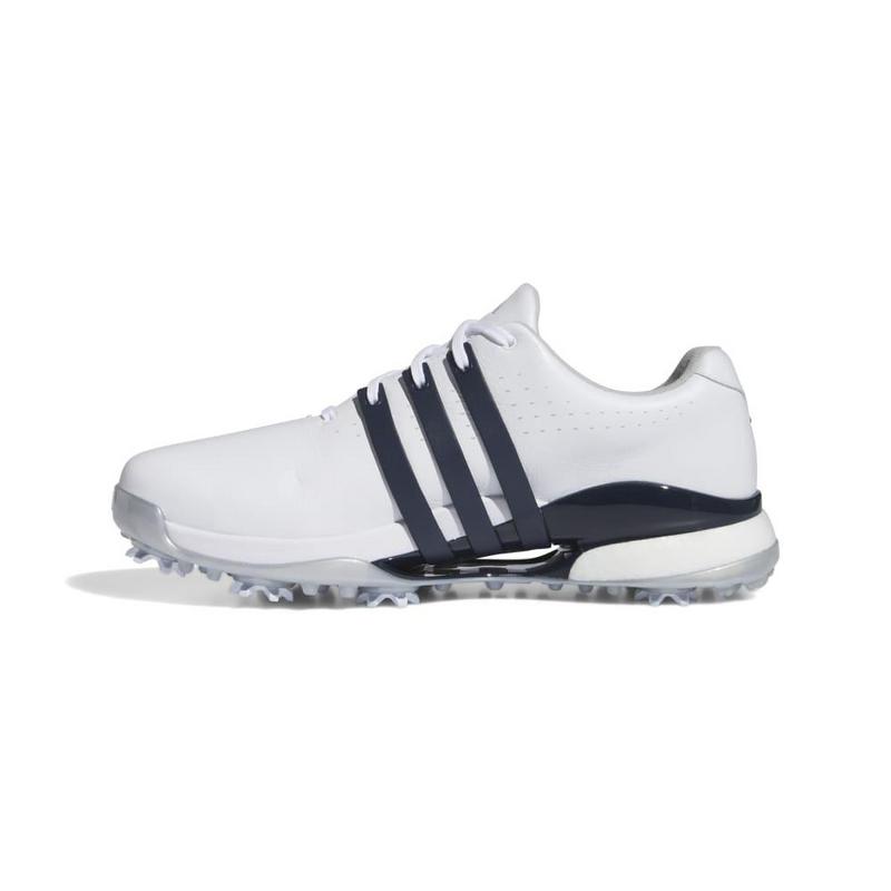 adidas Tour360 24 Boost Golf Shoes - White/Navy/Silver - main image