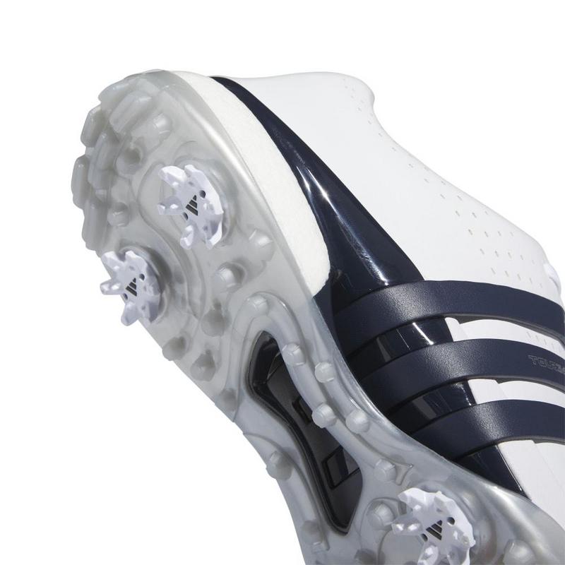 adidas Tour360 24 Boost Golf Shoes - White/Navy/Silver - main image