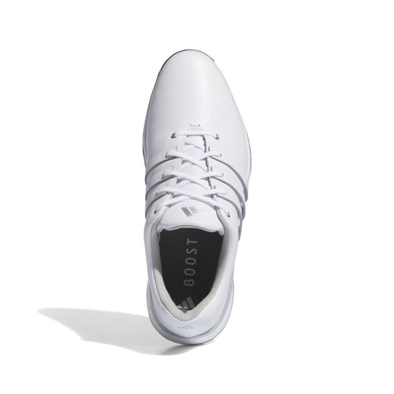 adidas Tour360 24 Boost Golf Shoes - White/White/Silver - main image