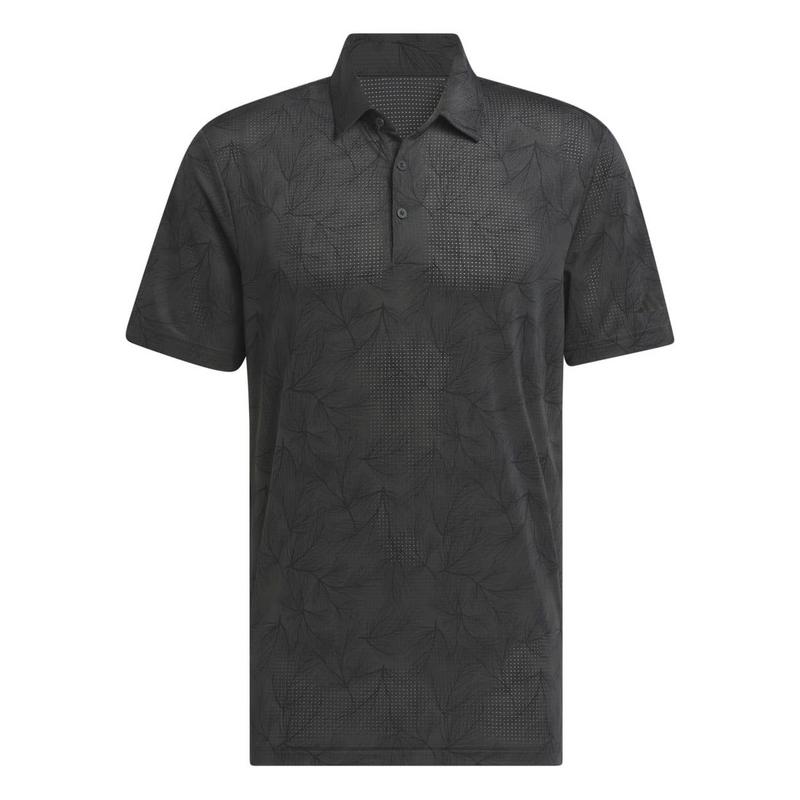 adidas Ultimate365 Pine Print Golf Polo - Carbon/Black - main image