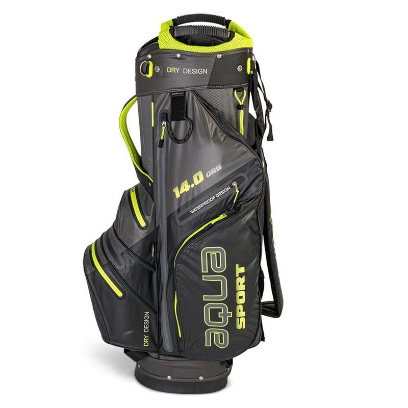 Big Max Aqua Sport 3 Waterproof Golf Cart Bag - Charcoal/Black/Lime - main image