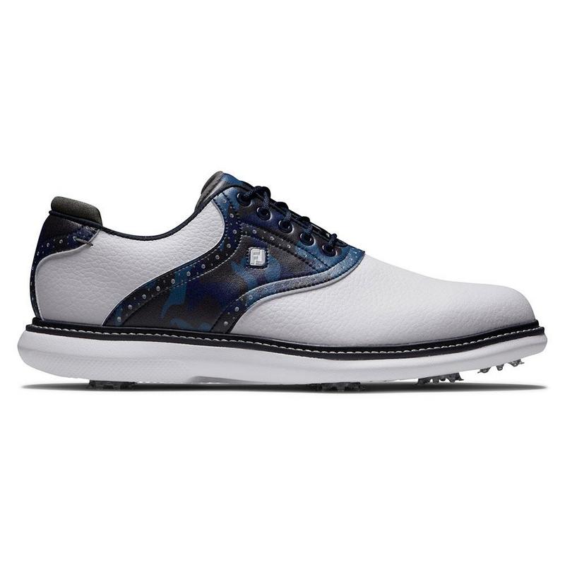 FootJoy Traditions Golf Shoes - White/Navy/Multi - main image