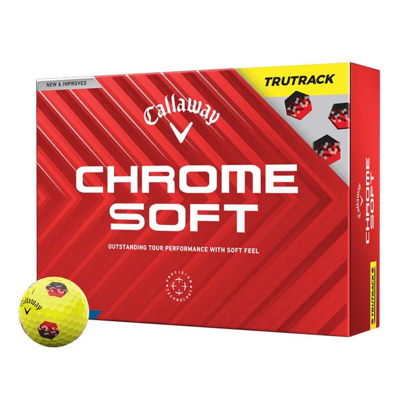 Callaway Chrome Soft TruTrack Golf Balls - Yellow - main image