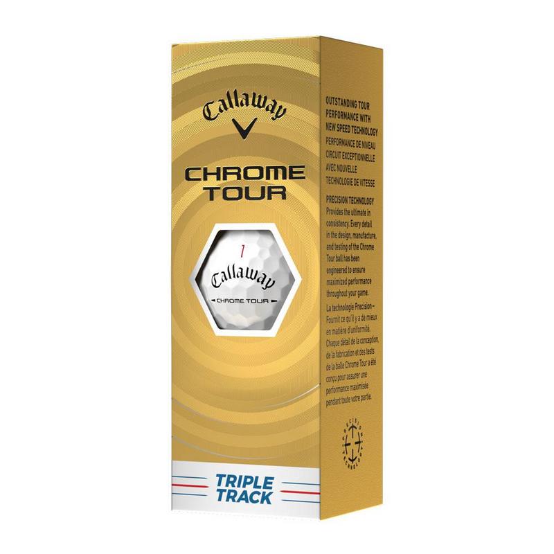 Callaway Chrome Tour 26 Triple Track Golf Balls - White - main image