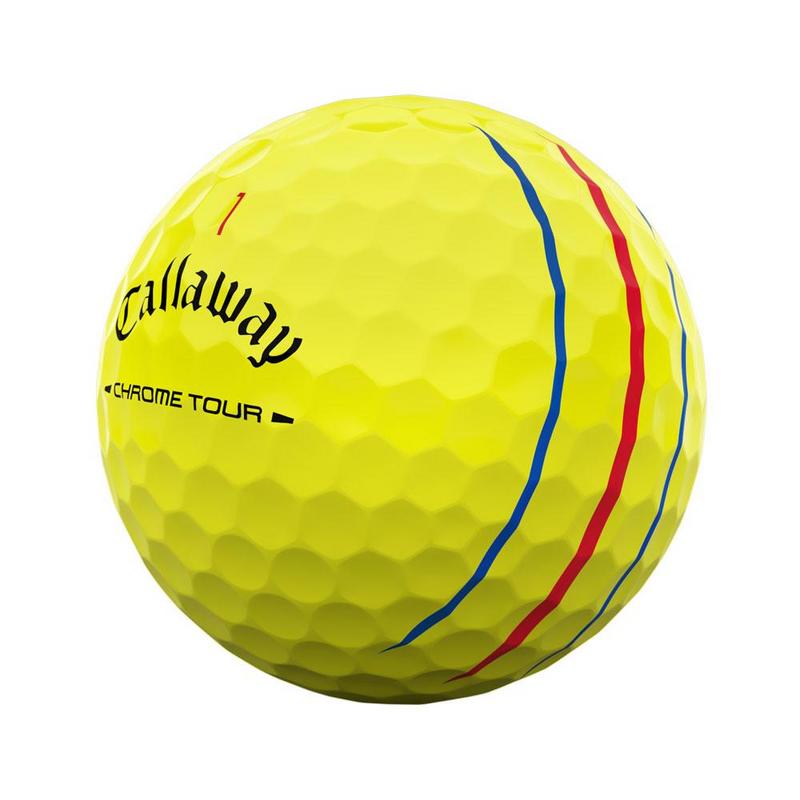 Callaway Chrome Tour 26 Triple Track Golf Balls - Yellow - main image