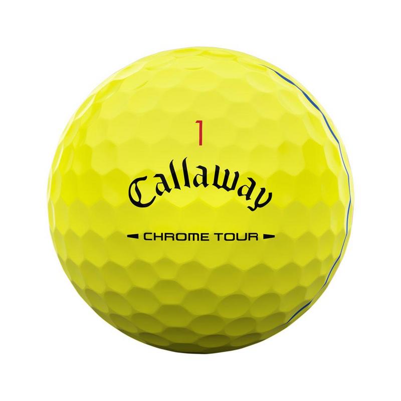 Callaway Chrome Tour 26 Triple Track Golf Balls - Yellow - main image