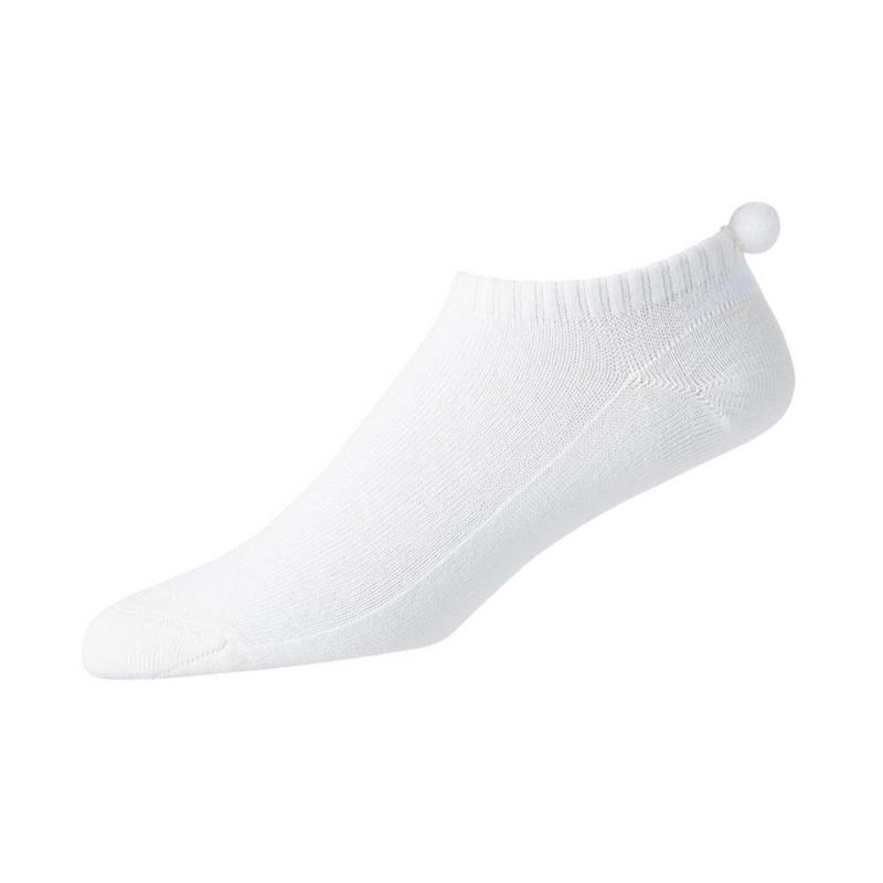 FootJoy Ladies ProDry Pom Pom Golf Socks - White - main image