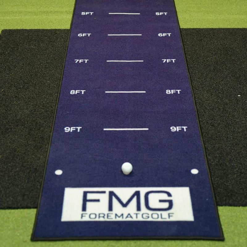 Foremat Golf Practice Putting Mat 12ft - Navy - main image