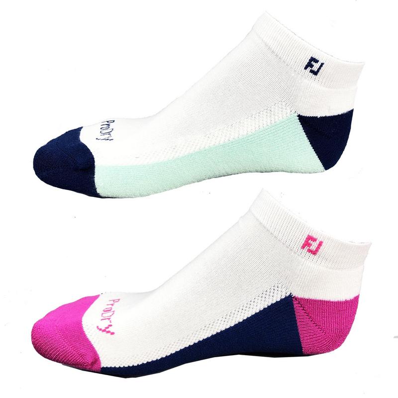 FootJoy Mens Pro Dry Sport Fashion Pack - White/Navy/Pink & Green - main image