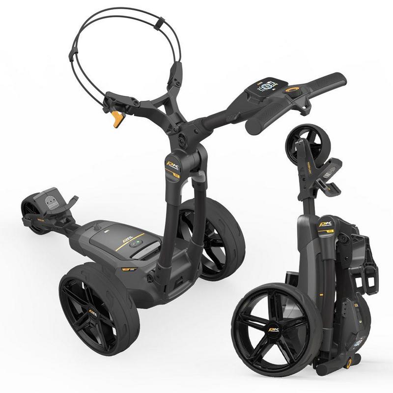 PowaKaddy FX3 EBS Black Electric Golf Trolley - Extended Lithium - main image