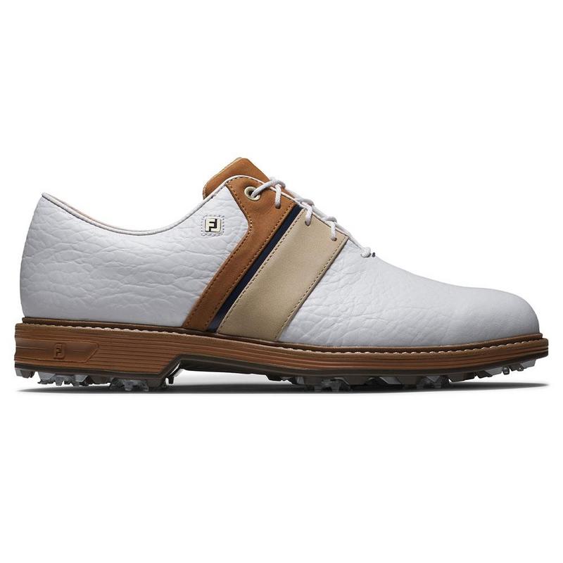 FootJoy Premiere Series Packard LX Golf Shoes - White/Blue/Brown - main image