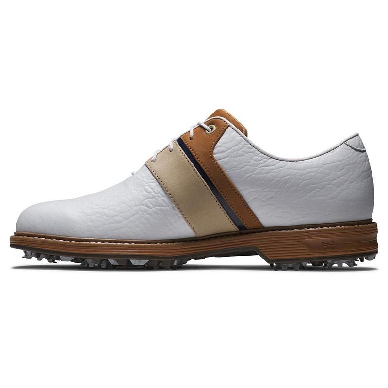 FootJoy Premiere Series Packard LX Golf Shoes - White/Blue/Brown - main image