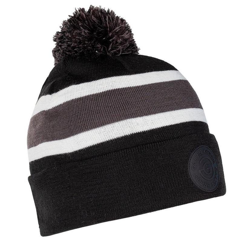 Galvin Green Leighton INTERFACE-1 Golf Bobble Hat - Black/Forged Iron - main image