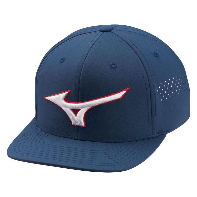 Mizuno Tour Flat Snapback Golf Cap - Navy - main image