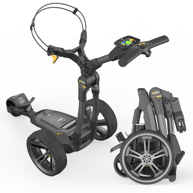 PowaKaddy CT8 GPS EBS Gun Metal Electric Golf Trolley - 18 Hole Lithium - main image