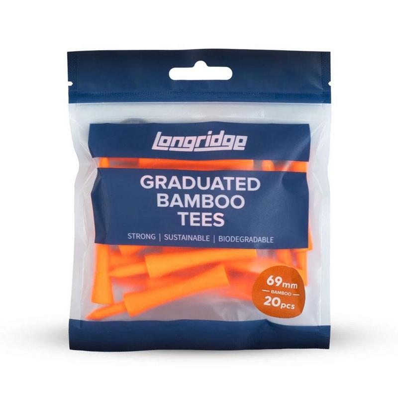 Longridge Bamboo Graduated Tees - Orange 69mm - main image