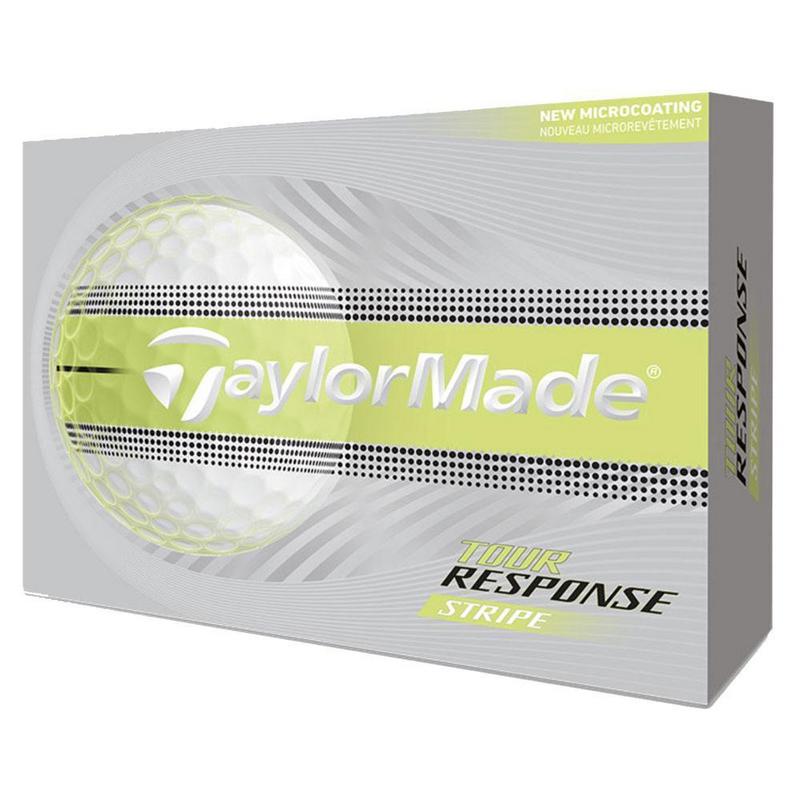 TaylorMade Tour Response Stripe Golf Balls - White/Yellow (4 For 3) - main image
