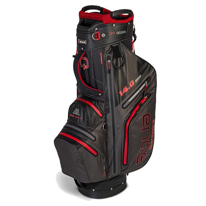 Big Max Aqua Sport 3 Waterproof Golf Cart Bag - Charcoal/Black/Red - main image