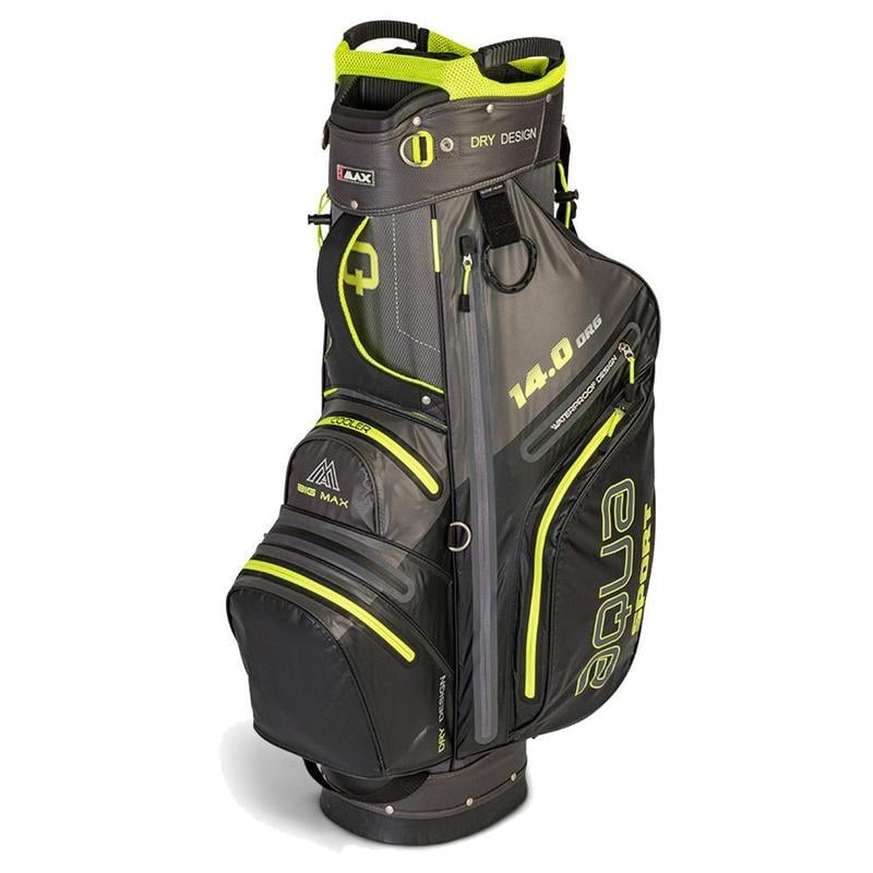 Big Max Aqua Sport 3 Waterproof Golf Cart Bag - Charcoal/Black/Lime - main image