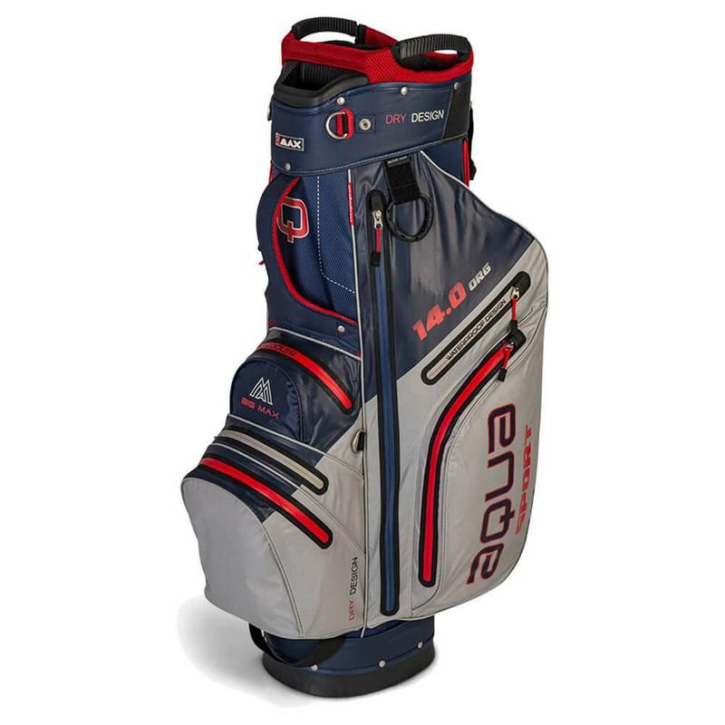 Big Max Aqua Sport 3 Waterproof Golf Cart Bag - Navy/Silver/Red - main image