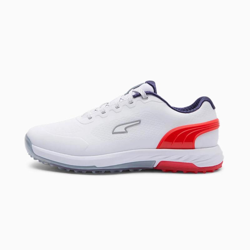 Puma Alphacat Nitro Golf Shoes - White/Red/Navy - main image