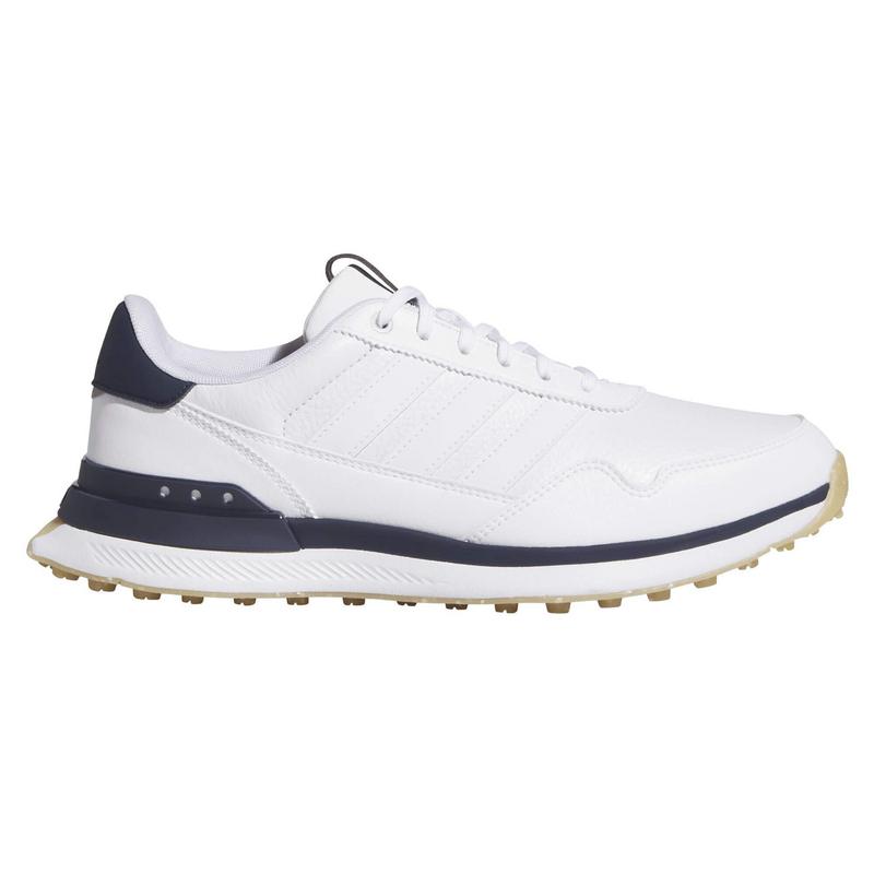 adidas S2G Leather Spikeless Golf Shoes - White/White/Collegiate Navy - main image