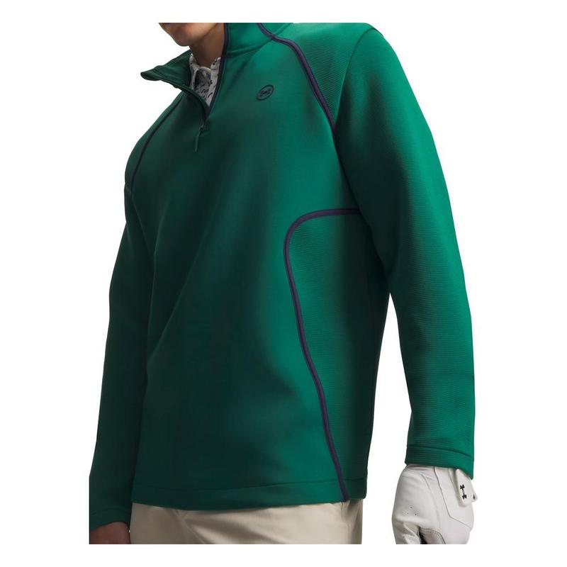 Under Armour UA Drive 1/4 Zip Golf Midlayer - Campus Ivy/Navy - main image