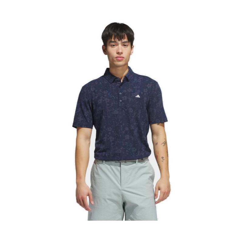 adidas Ultimate365 Climacool Butterspun Blossom Print Golf Polo Shirt - Navy - main image