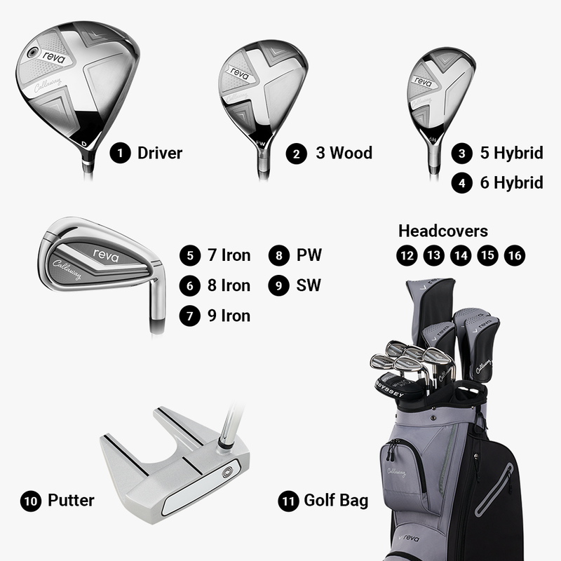 Callaway Reva 11-Piece Ladies Golf Package Set - Black - main image