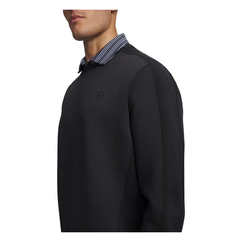 Under Armour UA Drive Crew Neck Golf Midlayer - Black/Anthracite - main image