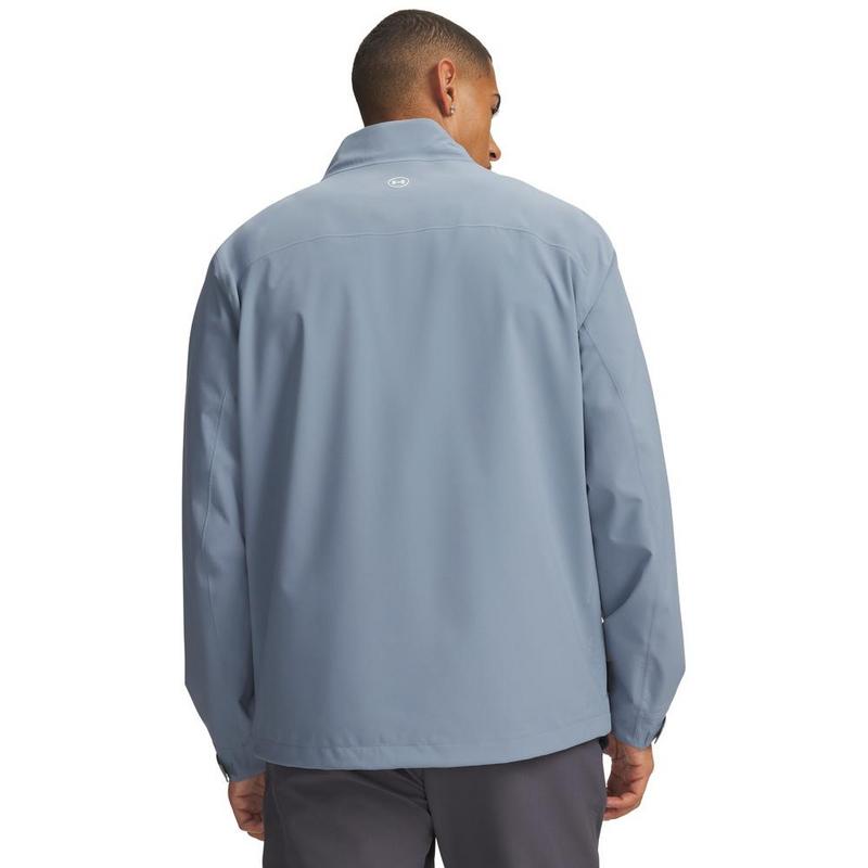 Under Armour UA Drive Pro Waterproof Golf Rain Jacket - Blue Wind/White - main image