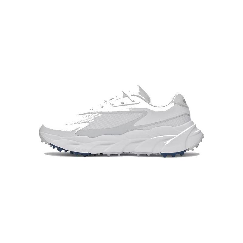 Under Armour UA Halo Hybrid Spikeless Golf Shoes - White/White/Metallic Silver - main image