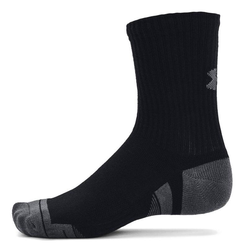 Under Armour Performance Tech Crew Socks 3-Pair Pack - Black - main image