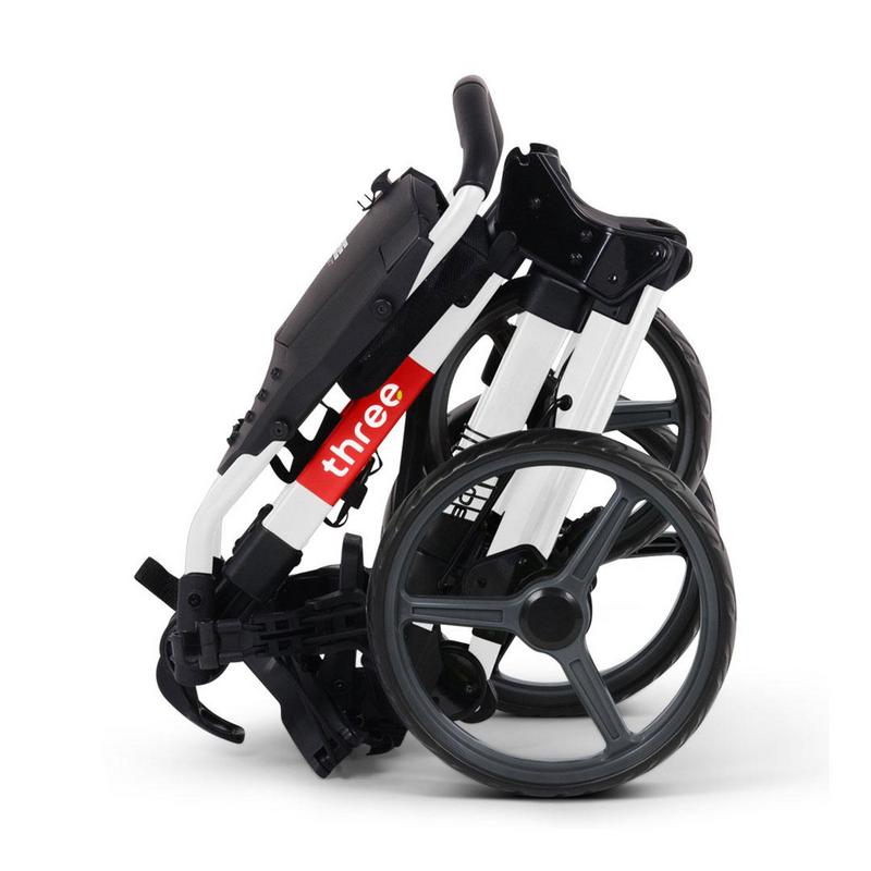 Wishbone Cube Three Golf Push Trolley - White/Red - main image