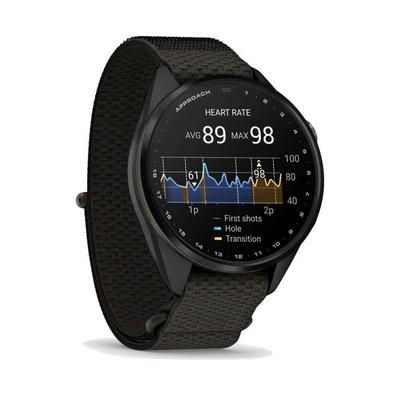 Garmin Approach S72 GPS Golf Smart Watch (43mm) - Carbon Gray/Heritage Bronze - thumbnail image 7