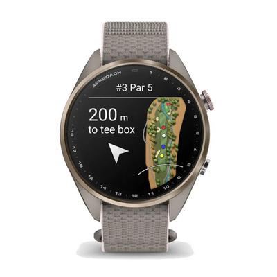 Garmin Approach S72 GPS Golf Smart Watch (43mm) - Soft Gold/Blush Pink - thumbnail image 11