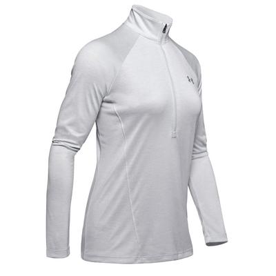 Under Armour Womens UA Tech Twist 1/2 Zip Golf Top - Grey - thumbnail image 8