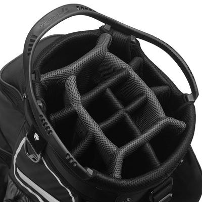 TaylorMade 8.0 Golf Cart Bag - Black/White/Charcoal - thumbnail image 2