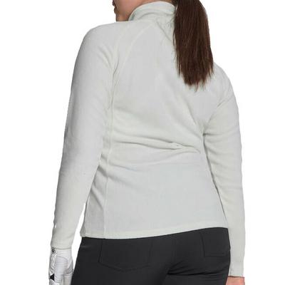 Rohnisch Womens Fleece Half Zip Golf Top - Light Cream - thumbnail image 3