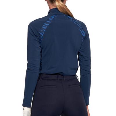 Rohnisch Womens Alex Golf Top - Navy Zebra - thumbnail image 3