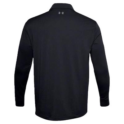 Under Armour Performance Long Sleeve Golf Polo - Black - thumbnail image 2