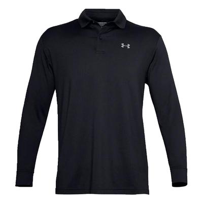 Under Armour Performance Long Sleeve Golf Polo - Black