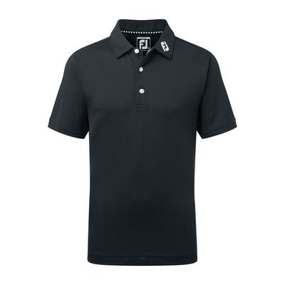 FootJoy Junior Stretch Solid Pique - Black