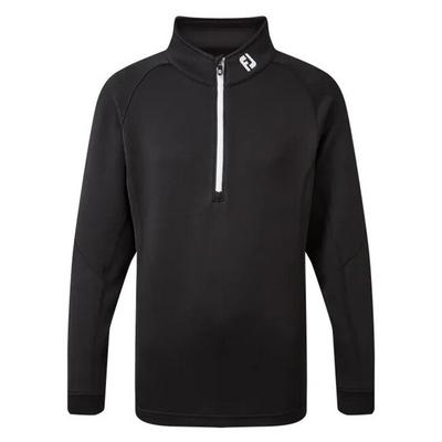 FootJoy Junior Chillout Pullover - Black - thumbnail image 1