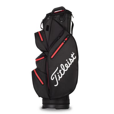 Titleist StaDry Waterproof 14 Way Golf Cart Bag - Black/Red - thumbnail image 5