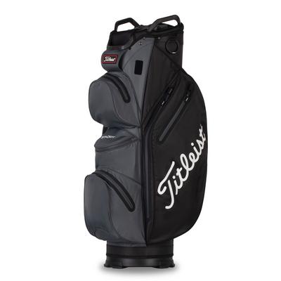 Titleist StaDry Waterproof 14 Way Golf Cart Bag - Black/Charcoal