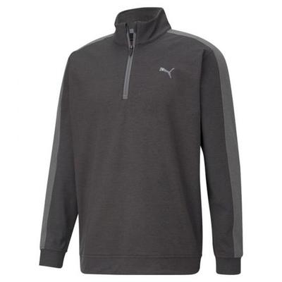 Puma Cloudspun T7 1/4 Zip Golf Jumper - Black 