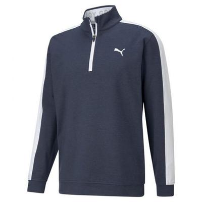 Puma Cloudspun T7 1/4 Zip Golf Jumper - Navy 